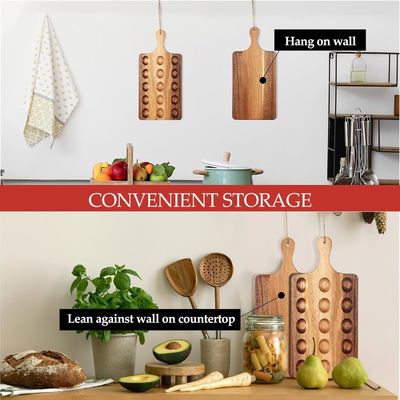 Piatto per uova in legno inversibile come richiesta