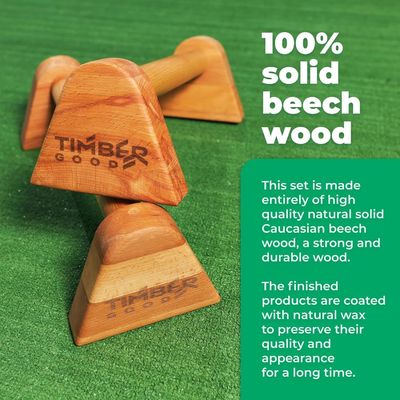 Logo personalizzato Muscolo in legno Push Up Stand per calisthenics attrezzature per palestra