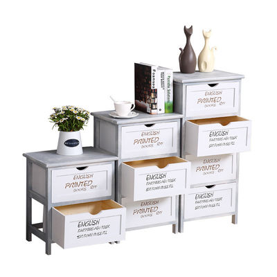 Moderno stile multicolore verde bianco cassettiere per camera da letto realizzati in legno personalizzato