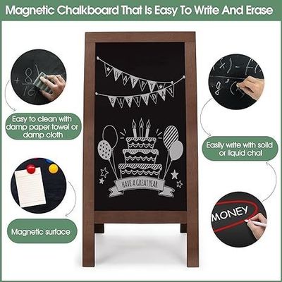 Legno bruciato a doppio lato per menù di caffetteria e ristorante