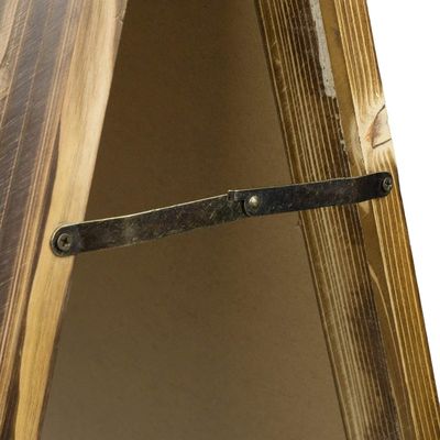 Legno bruciato a doppio lato per menù di caffetteria e ristorante