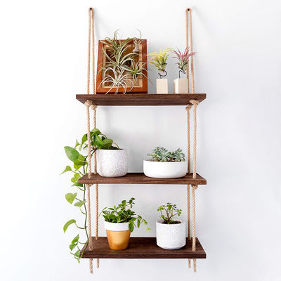 Cucina in grande quantità vantaggio appesa personalizzato ripiano murario in legno massello rustico