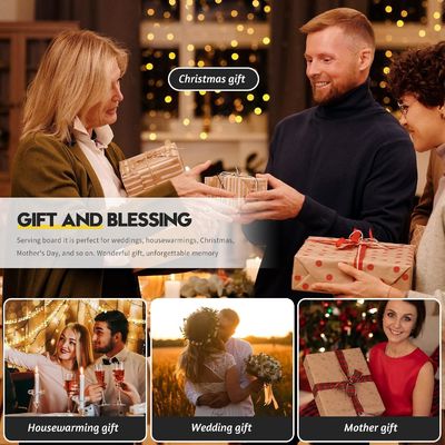 OEM 15 fori Reversibile In legno Devilied Egg Platter Tavolo di caramelle Tavolo di uova spesse Contenitori di uova di pollo