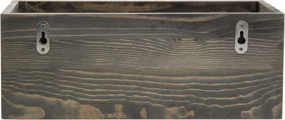 Salvare lo spazio muro montato Vintage Grigio Legno climatizzato Open Top Cork Holder scatola di legno con mesh metallo