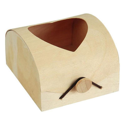 Scatola di imballaggio per pasticche di formaggio artigianale in legno morbido non finito per regalo