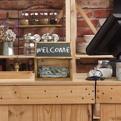 Giocattoli Organizzatore Multifunzione Scatola di scarico con etichetta di cartone di calce e finestra acrilica