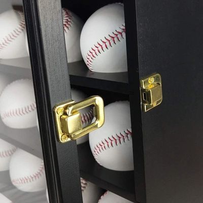 Legno e acrilico nero 20 Baseball Display Case Cabinet per la conservazione di ricordi sportivi