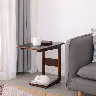 Tavolo da caffè in legno moderno Piccolo legno massello di pino curvo per soggiorno o camera da letto