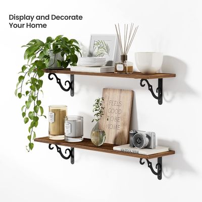 Popolare Disegno Colorato Custom Set Di 2 Mensole Flotanti In Legno Per Le necessità Domestiche