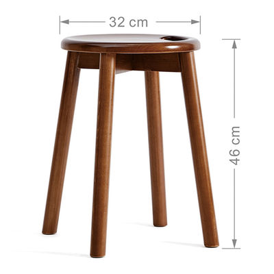 Imballaggio postale N Moderno design Piccolo sgabello di legno rotondo per cucina Soggiorno Decorazione domestica Sgabello di mobili