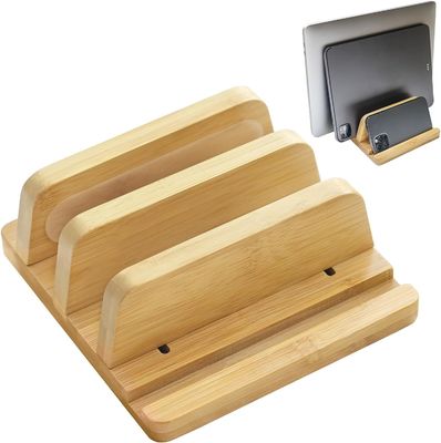 Rack non pieghevole Stand per laptop verticale Logo personalizzato Supporto doppio stand con dock