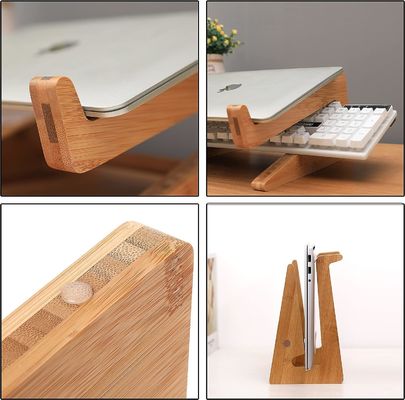 Decorazione di scaffali in legno Descrizione Stand per laptop Compatibile con qualsiasi laptop