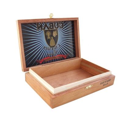 FSC Certified Handmade Wood Cigarette Box con stampa e imballaggio personalizzato del logo