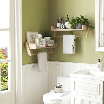 Arredamento per la casa generale Mensole da bagno sopra il bagno Mensole appese a muro a forma di U