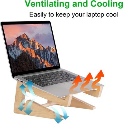 Decorazione di scaffali in legno Descrizione Stand per laptop Compatibile con qualsiasi laptop