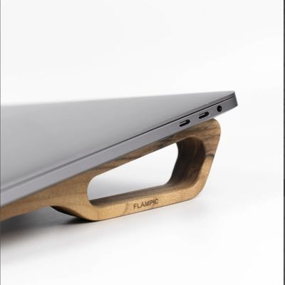 Portatile per laptop in legno per Macbook risparmio spazio e elegante accessorio da scrivania