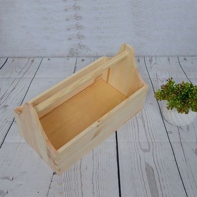 Logo personalizzato accettabile e stampa laser incidere scatola di attrezzi in legno per lo stoccaggio artigianato