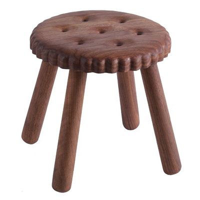 Delizia per bambini piccoli Stagli di legno personalizzati in forma di biscotto in legno di noce di faggio