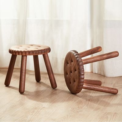 Delizia per bambini piccoli Stagli di legno personalizzati in forma di biscotto in legno di noce di faggio