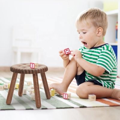 Delizia per bambini piccoli Stagli di legno personalizzati in forma di biscotto in legno di noce di faggio
