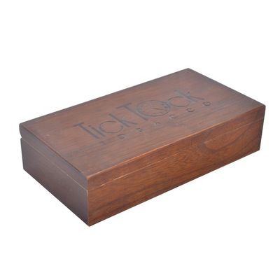 Logo e colore personalizzabili Cassa per sigarette in legno con finitura verniciata