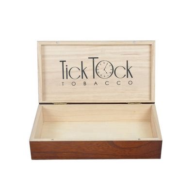 Logo e colore personalizzabili Cassa per sigarette in legno con finitura verniciata