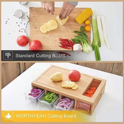 Disegno di taglio in legno a colori semplici per cucina multifunzione