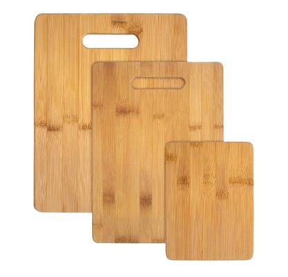 Tavola da taglio in bambù extra grande in 3 pezzi per dimensioni personalizzate e serigrafia