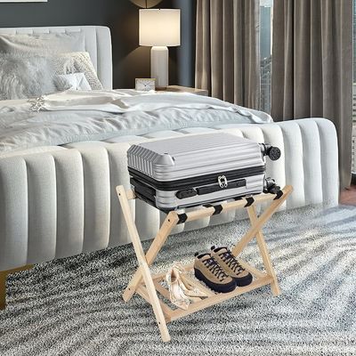 Grandi scaffalature per bagagli pieghevoli di livello 2 con scaffale e cinture di nylon pesanti