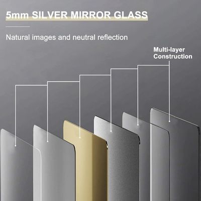 Specchio a parete in legno per il bagno In legno massello Rame di legno rustico