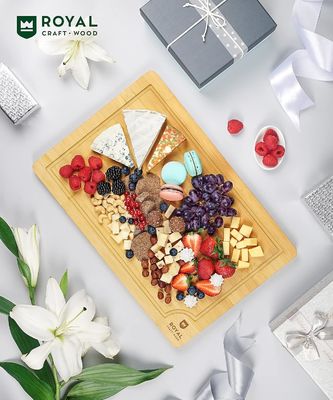 Servizio personalizzato Tavola di taglio di legno di bambù da 18X12 pollici