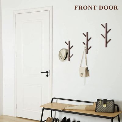 Appendice per decorazioni murali a gancio di legno per camera da letto e bagno dietro le porte/sulle pareti