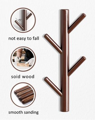 Appendice per decorazioni murali a gancio di legno per camera da letto e bagno dietro le porte/sulle pareti