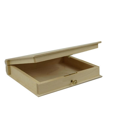 Scatola di libri in legno fatta a mano per organizzare e conservare vari oggetti personali