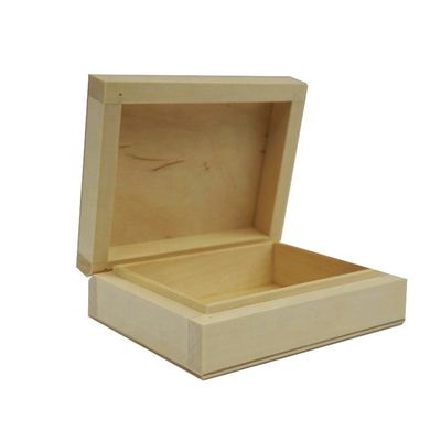 Cassa di scatola di legno a tema vento per decoupage