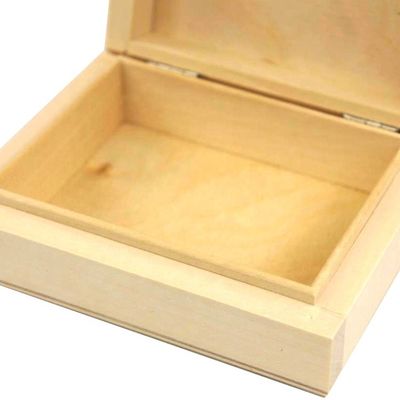 Cassa di scatola di legno a tema vento per decoupage