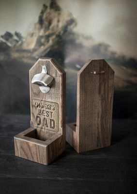 Apribottiglie di birra a manico di legno Regalo ideale per gli sposi con stampa del logo personalizzato