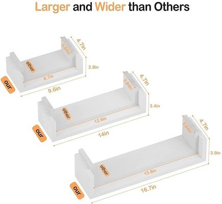 Ripiani a parete in legno massello realizzati a mano Ripiani galleggianti Ripiani a parete in legno per la casa