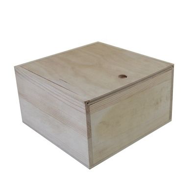 Grande scatola di legno con coperchio di diapositiva in colore normale o personalizzato