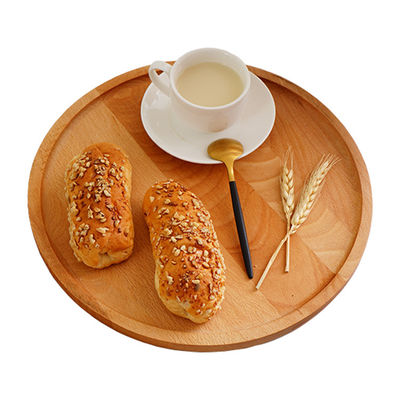 Set di vassoio di bambù a colori personalizzati per snack per la colazione