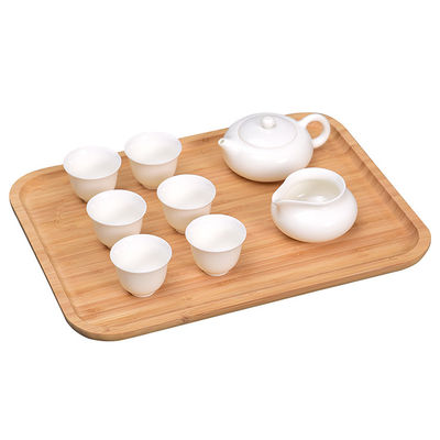 Set di vassoio di bambù a colori personalizzati per snack per la colazione