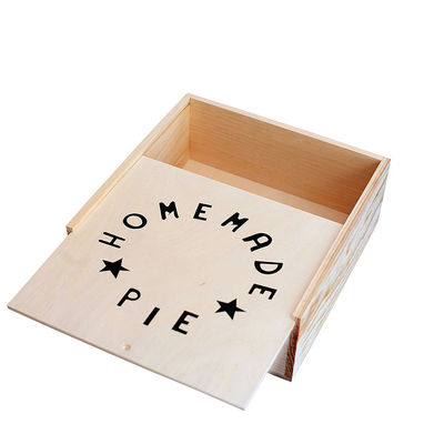 Logo personalizzato accettabile colore antico riutilizzabile torta di legno scatola di dessert scatola di immagazzinamento pane