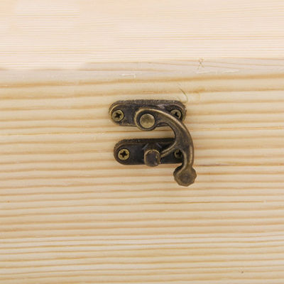 Logo personalizzato Acceptabile bottiglia singola Scatola di vino di legno per regali personalizzati