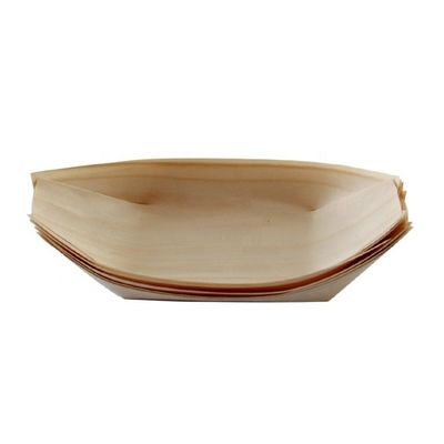 Logo personalizzato Acceptabile Birch Bambù Forma barca vela Legno Sushi vassoio