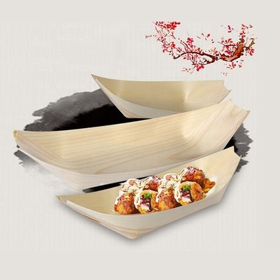 Sushi in legno 9 pollici Modern Simple Disposable Pine Birch Bambù