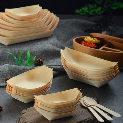 Sushi in legno 9 pollici Modern Simple Disposable Pine Birch Bambù