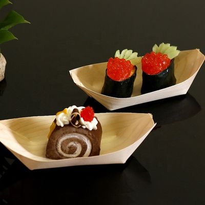 Sushi in legno 9 pollici Modern Simple Disposable Pine Birch Bambù