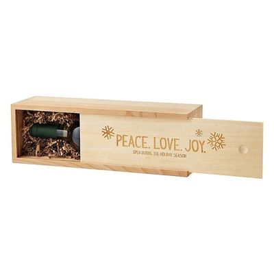 Scatole di imballaggio di vino elegante in rilievo per scatole regalo di vino in legno Magnum personalizzate