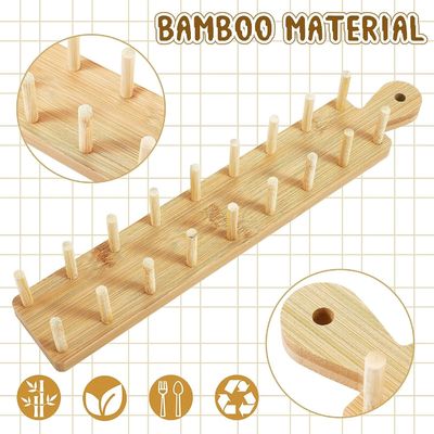 Set di 2 porta-taco in legno con manico e gomma stampati a colori personalizzati