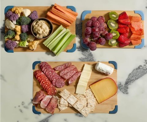 Set di tavola da taglio in bambù sostenibile per cucina